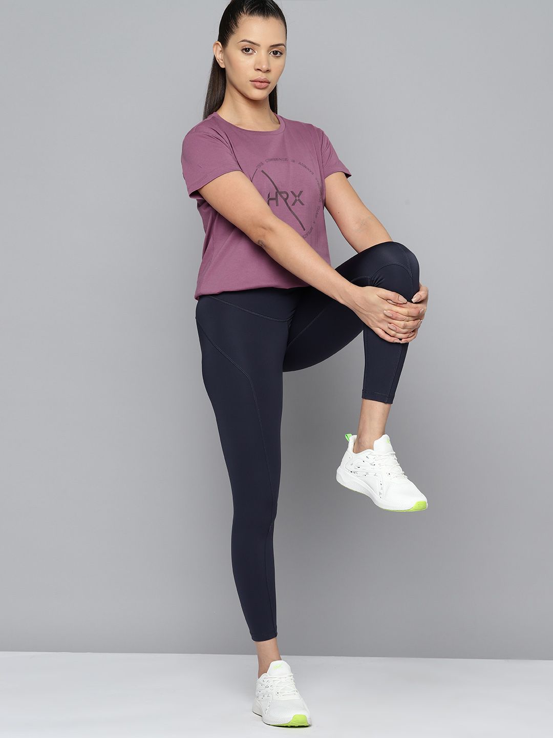 HRX by Hrithik Roshan Brand Logo Printed Rapid-Dry Training T-shirt