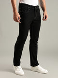 Thomas Scott Men Original Straight Fit Mid-Rise Clean Look No Fade Stretchable Jeans