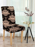 HOSTA HOMES Black & Pink Printed Chair Covers
