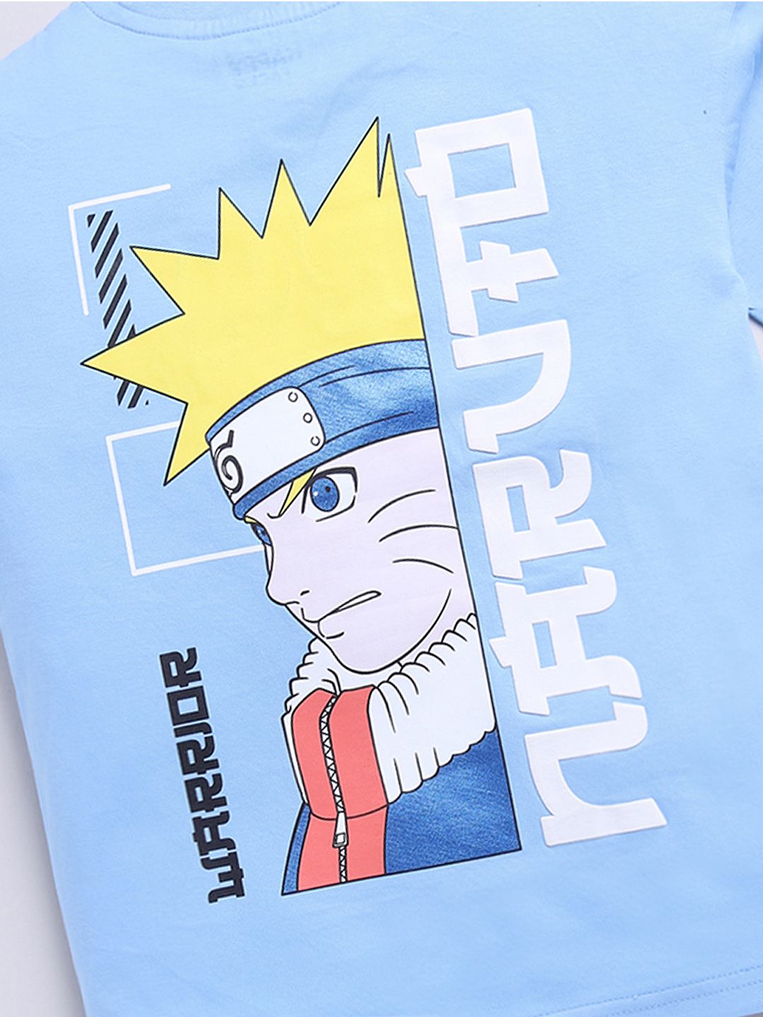 Happy Faces Boys Naruto Print Pure Cotton T-shirt