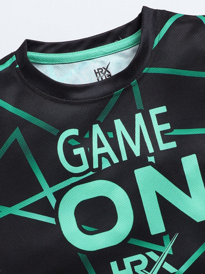 HRX by Hrithik Roshan Boys Geometric Printed T-shirt