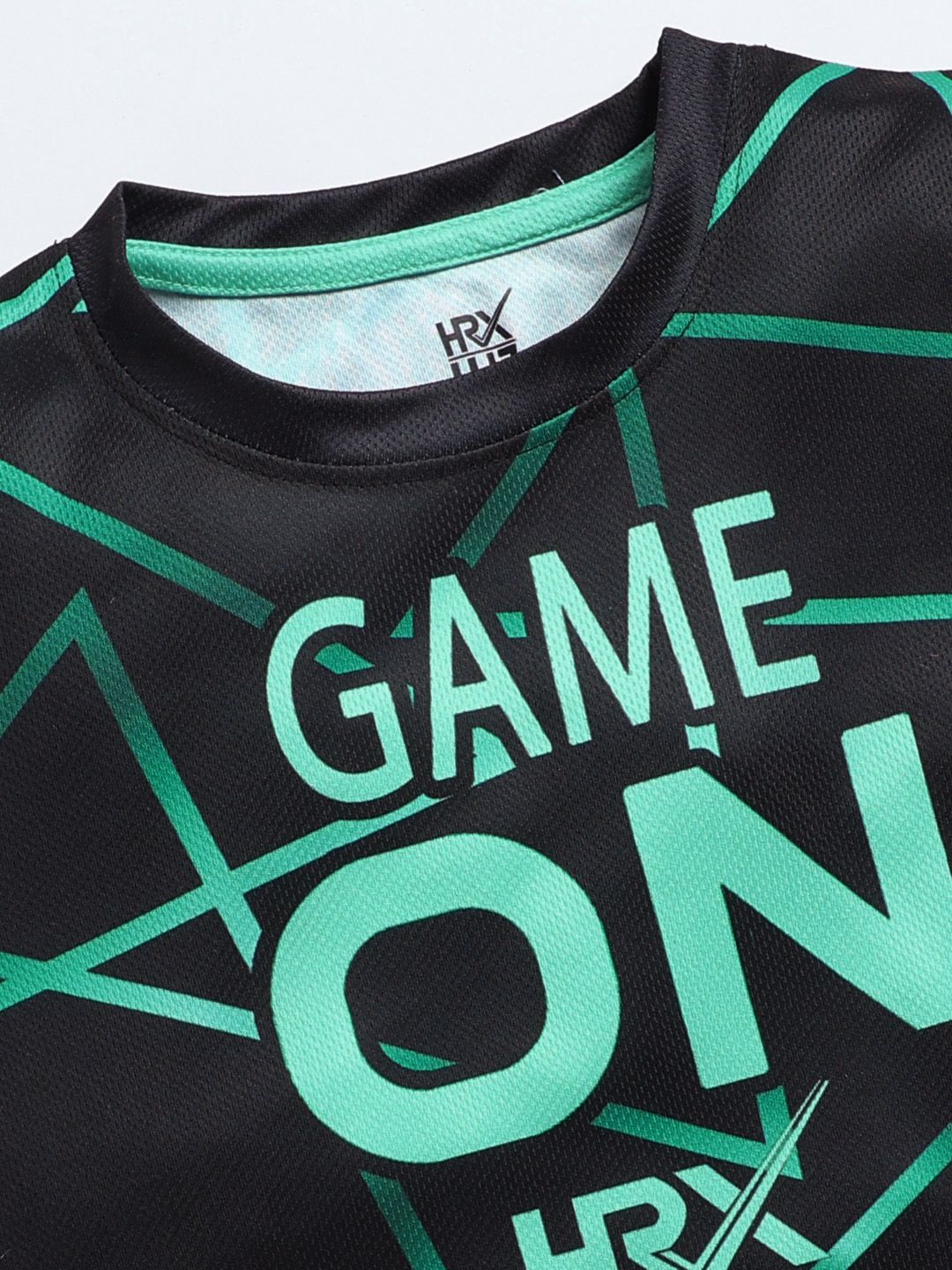 HRX by Hrithik Roshan Boys Geometric Printed T-shirt