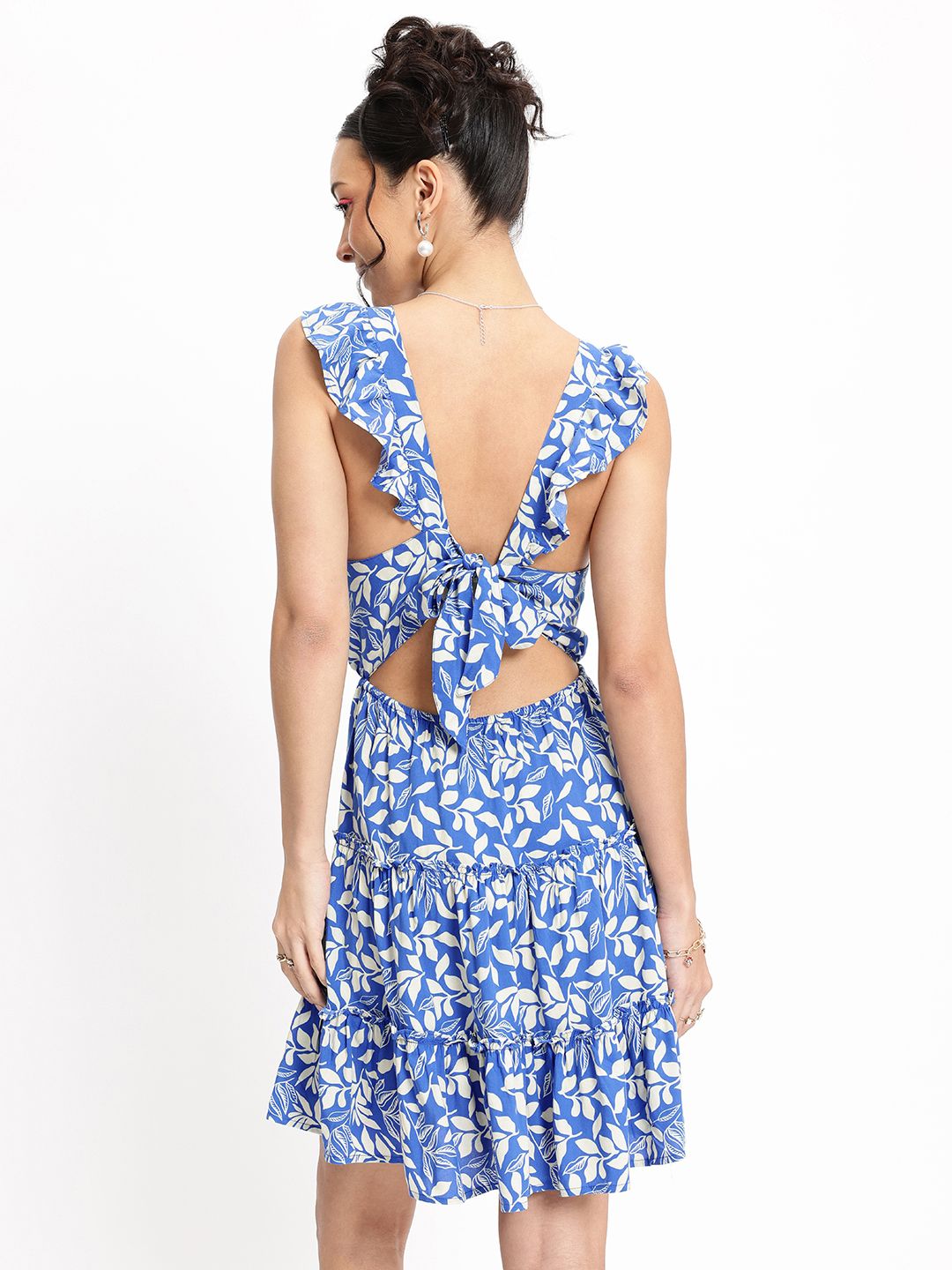 DressBerry Foliage Fever Tiered A-Line Dress