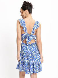 DressBerry Foliage Fever Tiered A-Line Dress