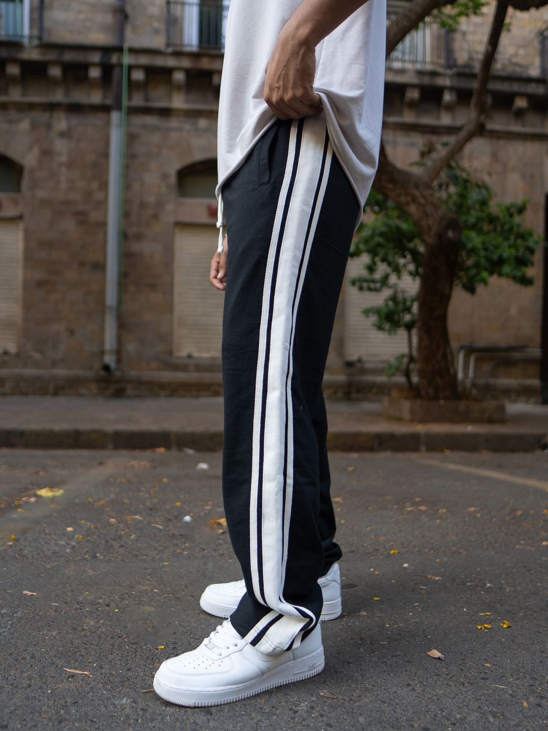 Powerlook Men Pure Cotton Mid-Rise Track Pant