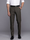 Raymond Men Self Design Textured Slim Fit Formal Trousers