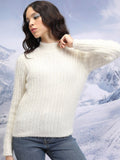 Tokyo Talkies Ribbed Acrylic Pullover