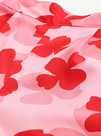 DressBerry Women It-Girl Florals Flared Trousers