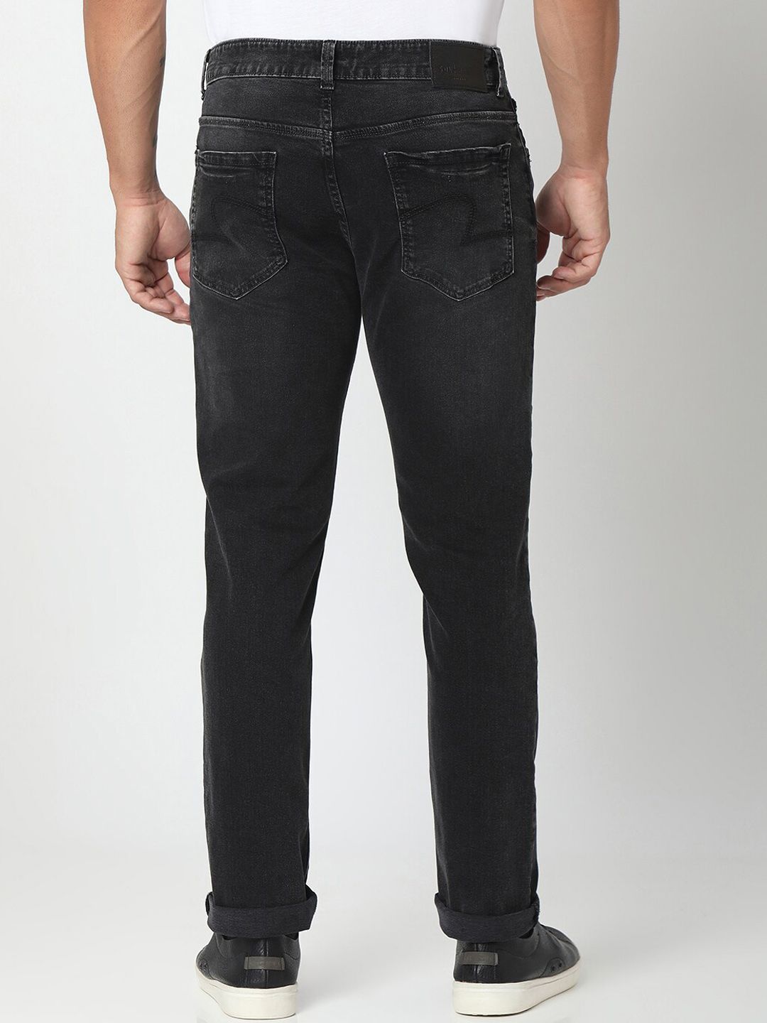 SPYKAR Men Black Relaxed Fit Low-Rise Jeans