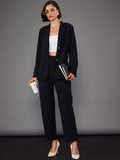 SASSAFRAS worklyf Slim Fit Blazer With Trousers Co-Ords