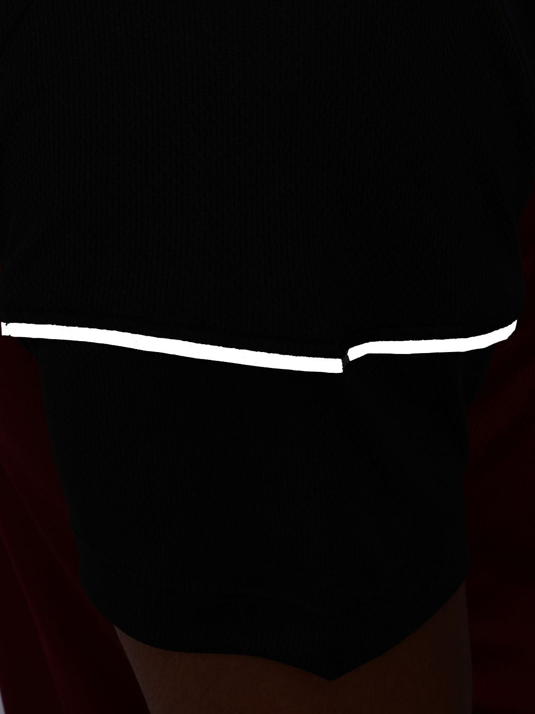 HRX by Hrithik Roshan Colourblocked Henley Neck Reflective Detail Running T-shirt