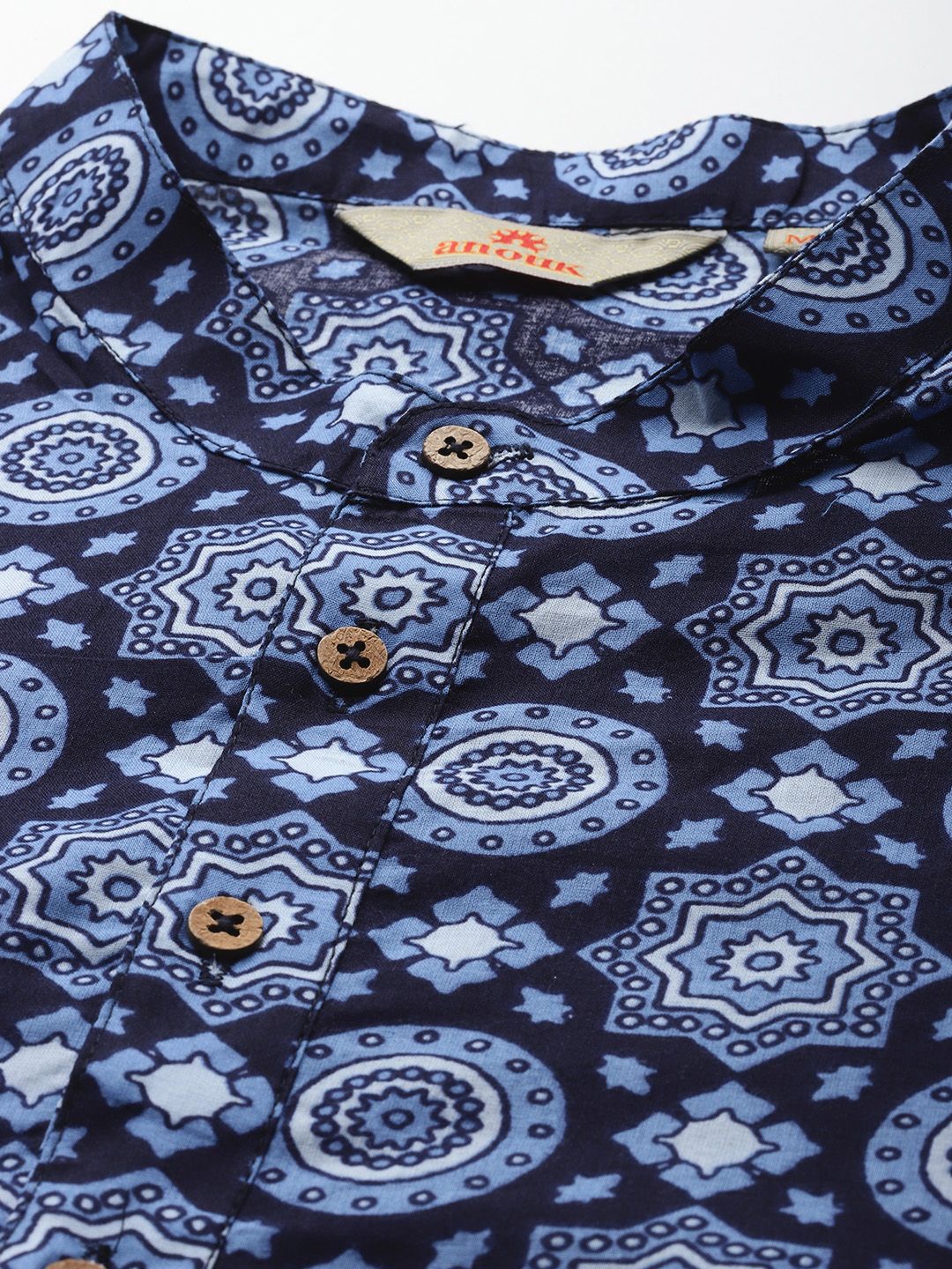 Anouk Printed Pure Cotton Kurta with Trousers