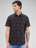 SPYKAR Men Slim Fit Abstract Printed Casual Shirt