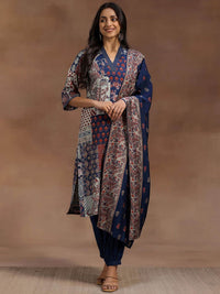Libas Floral Printed Kurta with Salwar & With Dupatta