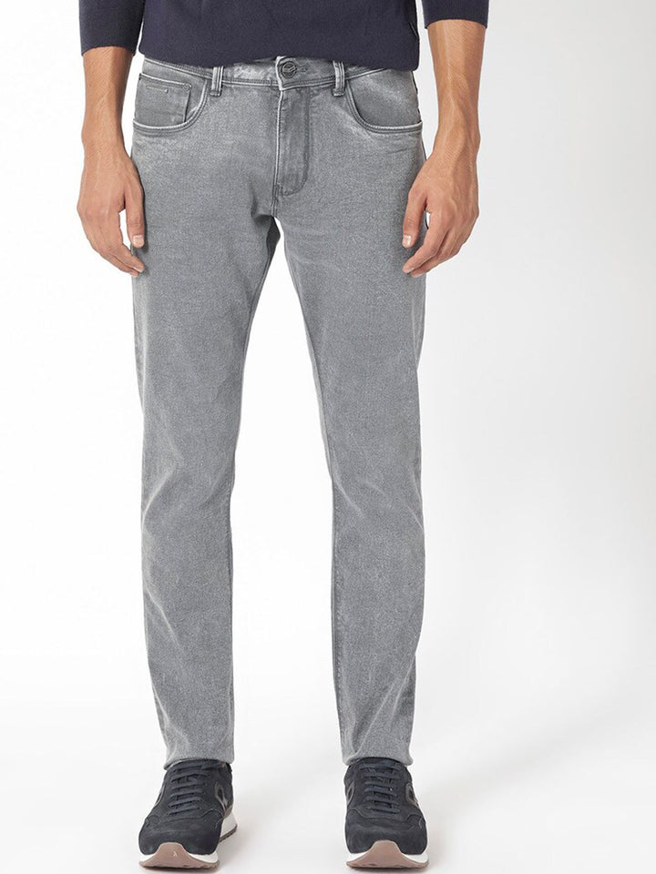 RARE RABBIT Men Nater Slim Fit Mid-Rise Cotton Stretchable Jeans
