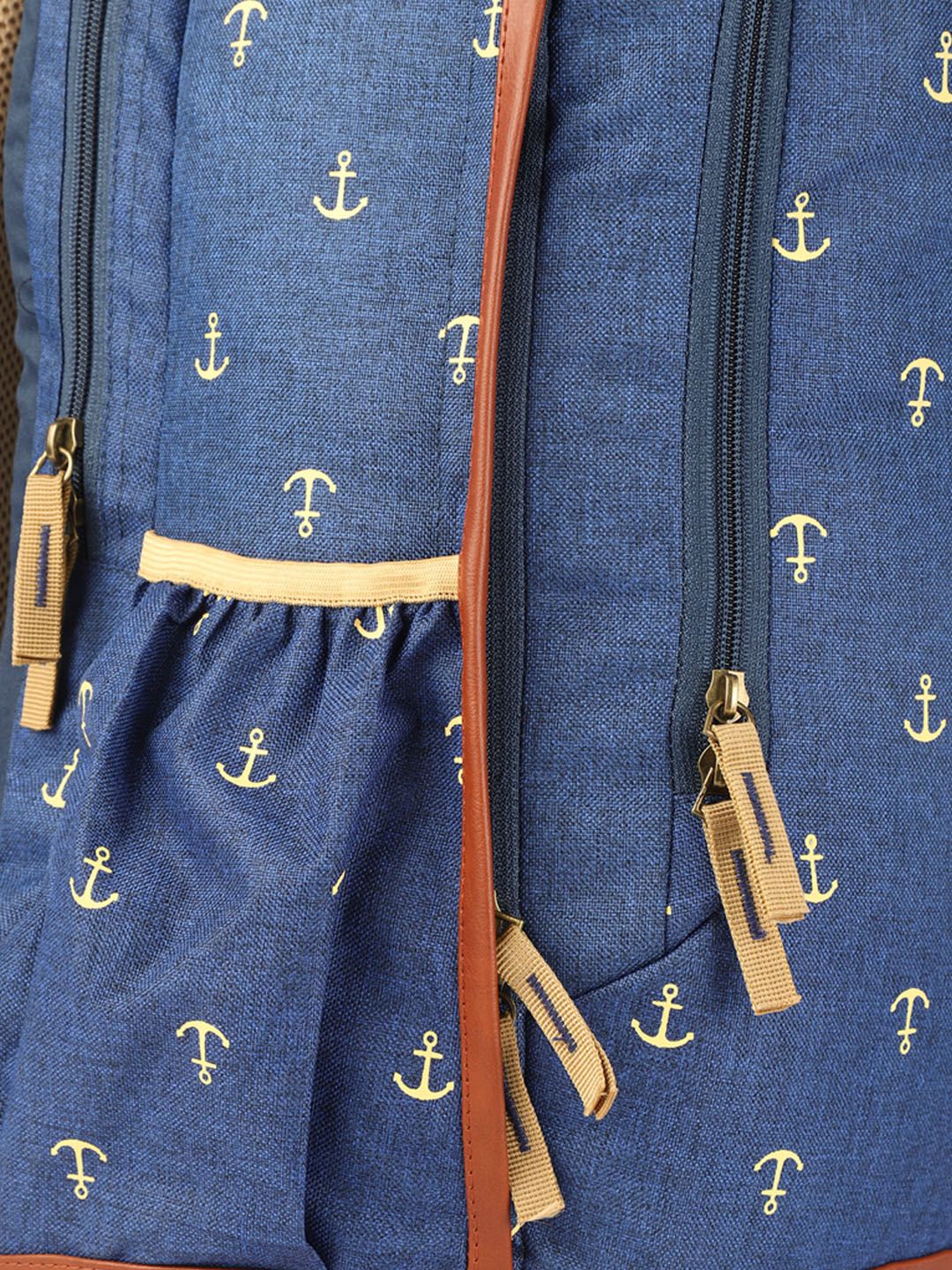 Gear Unisex Blue Anchor Print Laptop Backpack