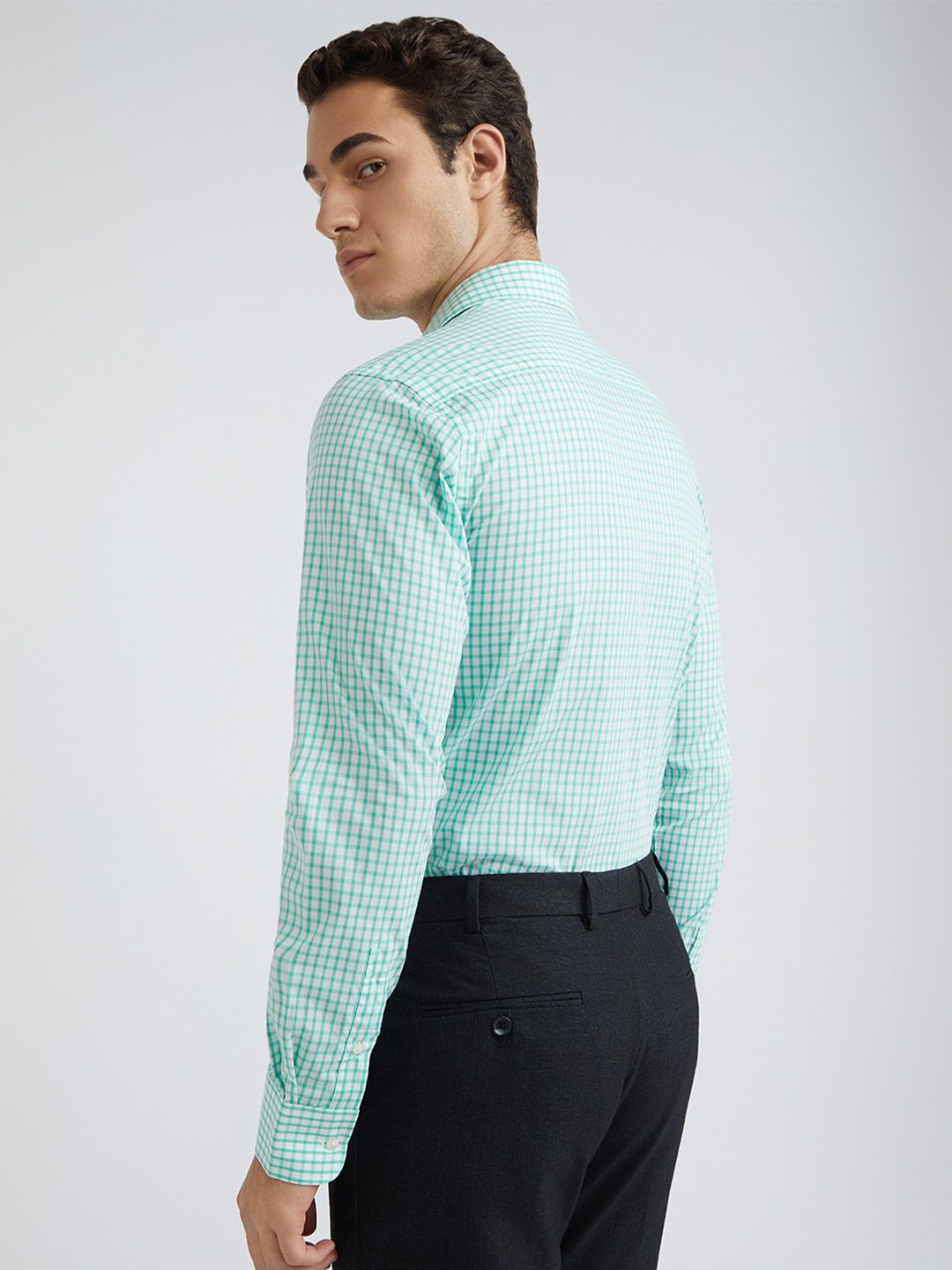 Park Avenue Slim Fit Checked Formal Shirt