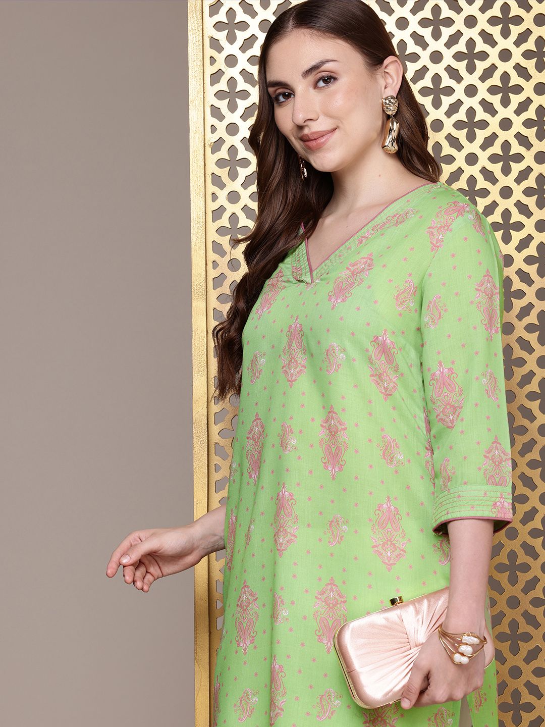House of Pataudi Ethnic Motifs Printed Jashn Kurta