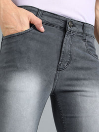 Urbano Fashion Men Grey Slim Fit Mid-Rise Clean Look Stretchable Jeans