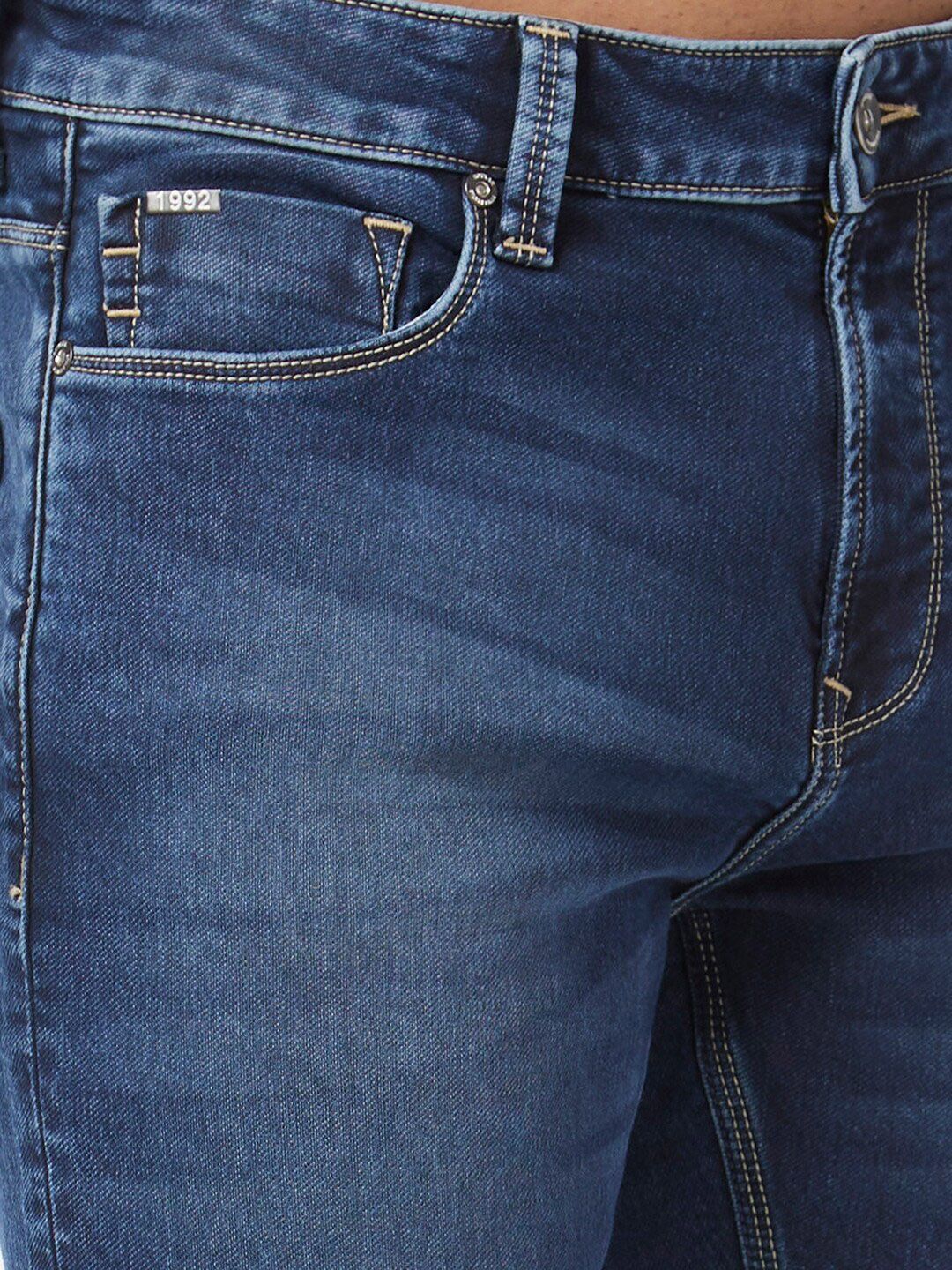 SPYKAR Men Relaxed Fit Light Fade Stretchable Jeans