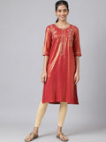 AURELIA Festive Geometric Print Kurta
