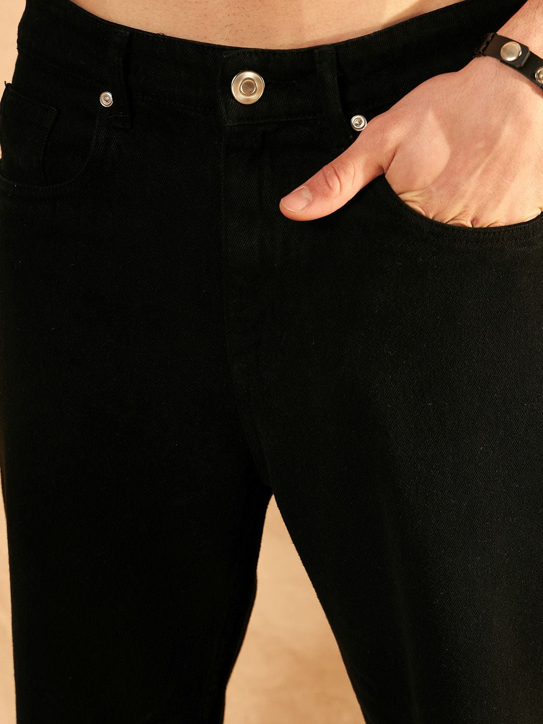 DENNISON Men Comfort Mom Fit Clean Look Cotton Jeans