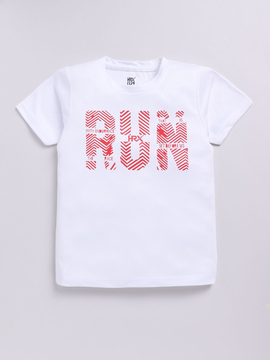 HRX by Hrithik Roshan Boys Typography Printed Rapid-Dry T-shirt