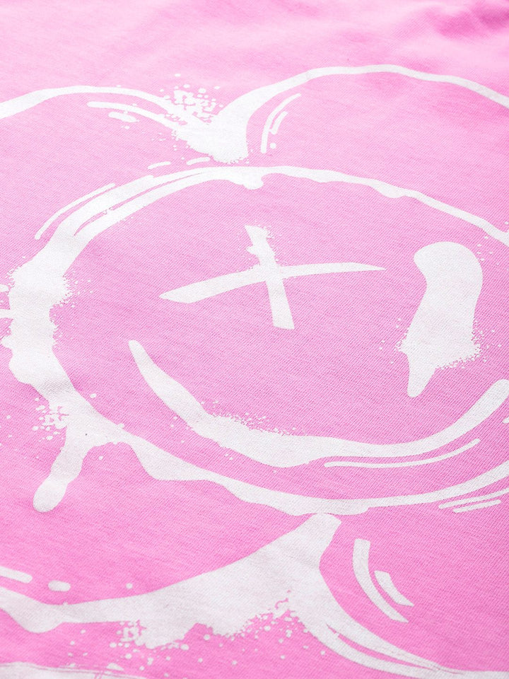 DressBerry Women Typography Printed Drop-Shoulder Sleeves Pure Cotton T-shirt