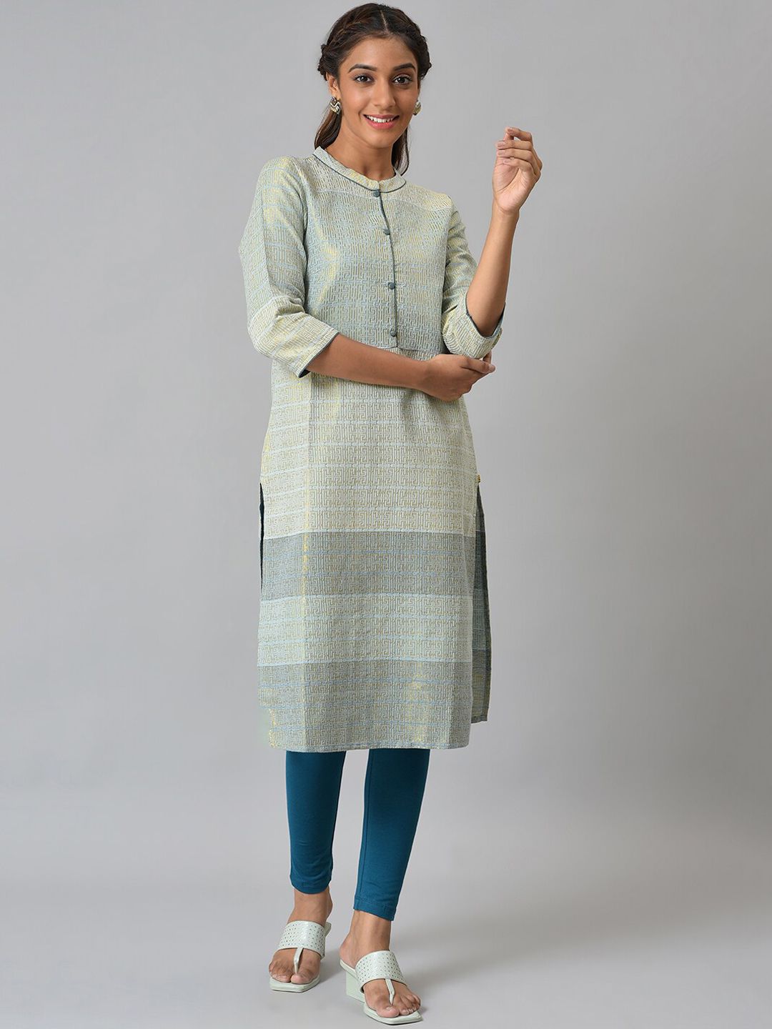 Aurelia Festive Geometric Print Kurta