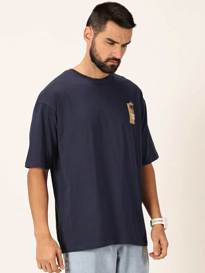 Thomas Scott Round Neck Drop-Shoulder Sleeves Bio Finish Cotton Oversized T-shirt