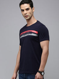 SPYKAR Men Pure Cotton Typography Printed Slim Fit T-shirt