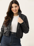 DressBerry Mock Collar Padded Jacket