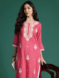 Indo Era Ethnic Motifs Embroidered Thread Work Kurta