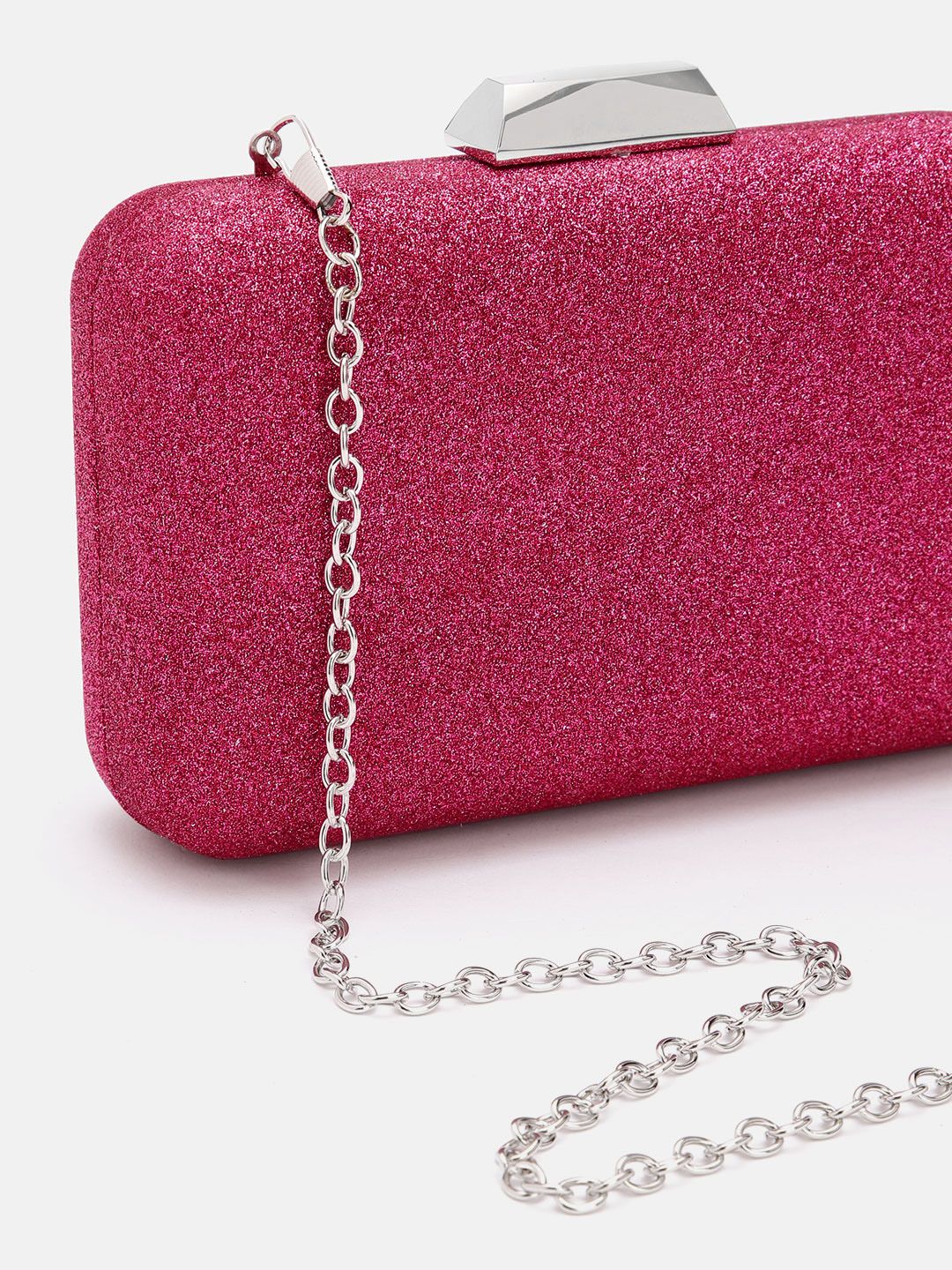 Lino Perros Women Glittery Effect Box Clutch