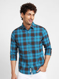 Being Human Men Slim Fit Tartan Checks Opaque Checked Casual Shirt