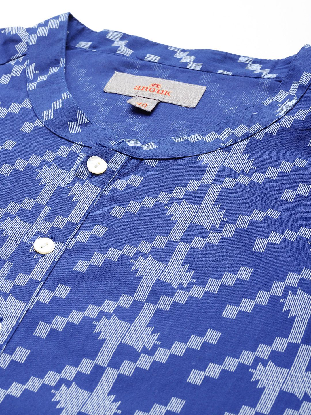 Anouk Pure Cotton Geometric Printed Kurta