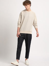 THE BEAR HOUSE Men Relaxed Loose Fit Cotton Denim Trousers