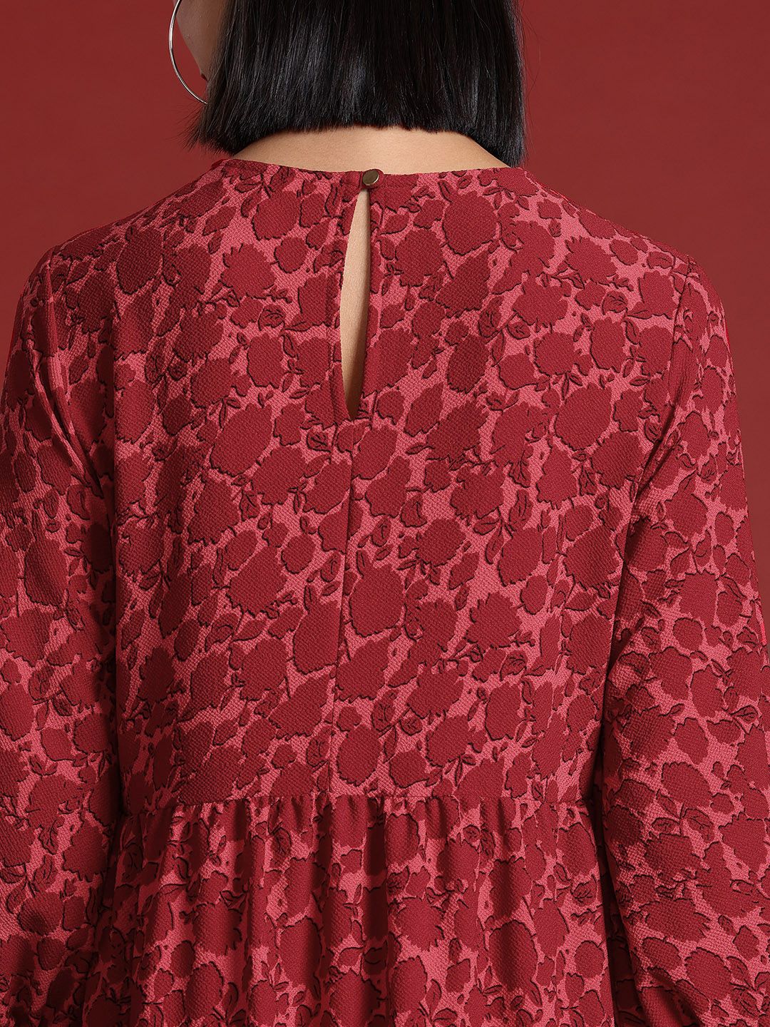 all about you Floral Print A-Line Midi Dress