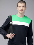 Park Avenue Colourblocked Long Sleeves Sweatshirt