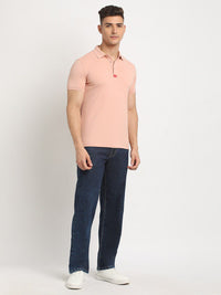 THE BEAR HOUSE Polo Collar Short Sleeves Slim Fit T-shirt