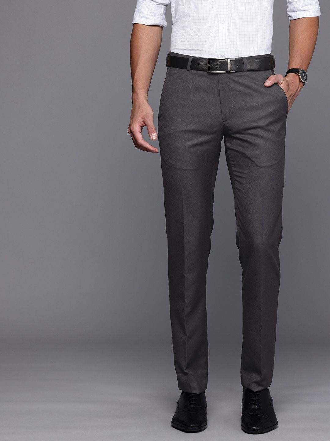 Raymond Men Slim Fit Formal Trousers
