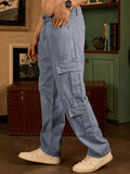DENNISON Korean Baggy Fit Cargo Jeans