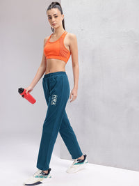 HRX by Hrithik Roshan Women Brand Logo Printed Mid-Rise Running Track Pants