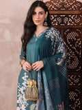 KALINI Abstract Printed Thread Work Straight Kurta with Trousers & Dupatta