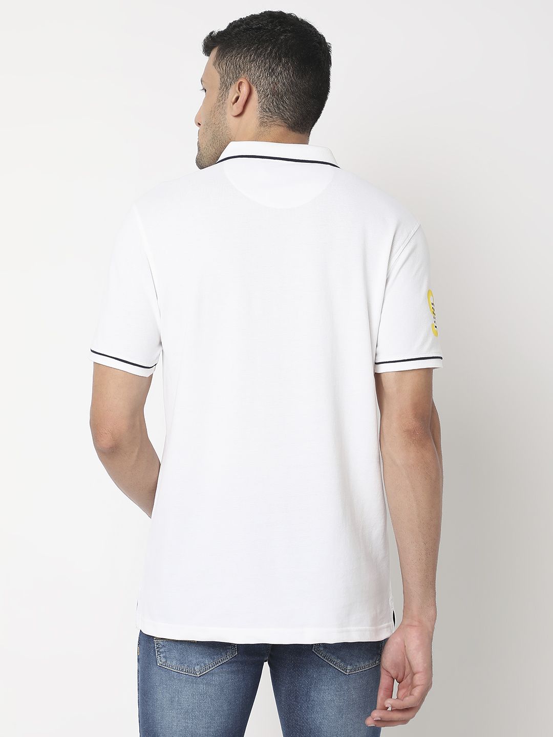 SPYKAR Polo Collar Slim Fit Pure Cotton T-shirt