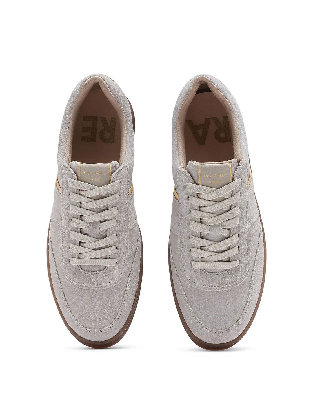 RARE RABBIT Men Striped Round Toe Sneakers