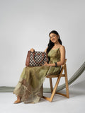 ZOUK Floral Printed Structured Handheld Bag