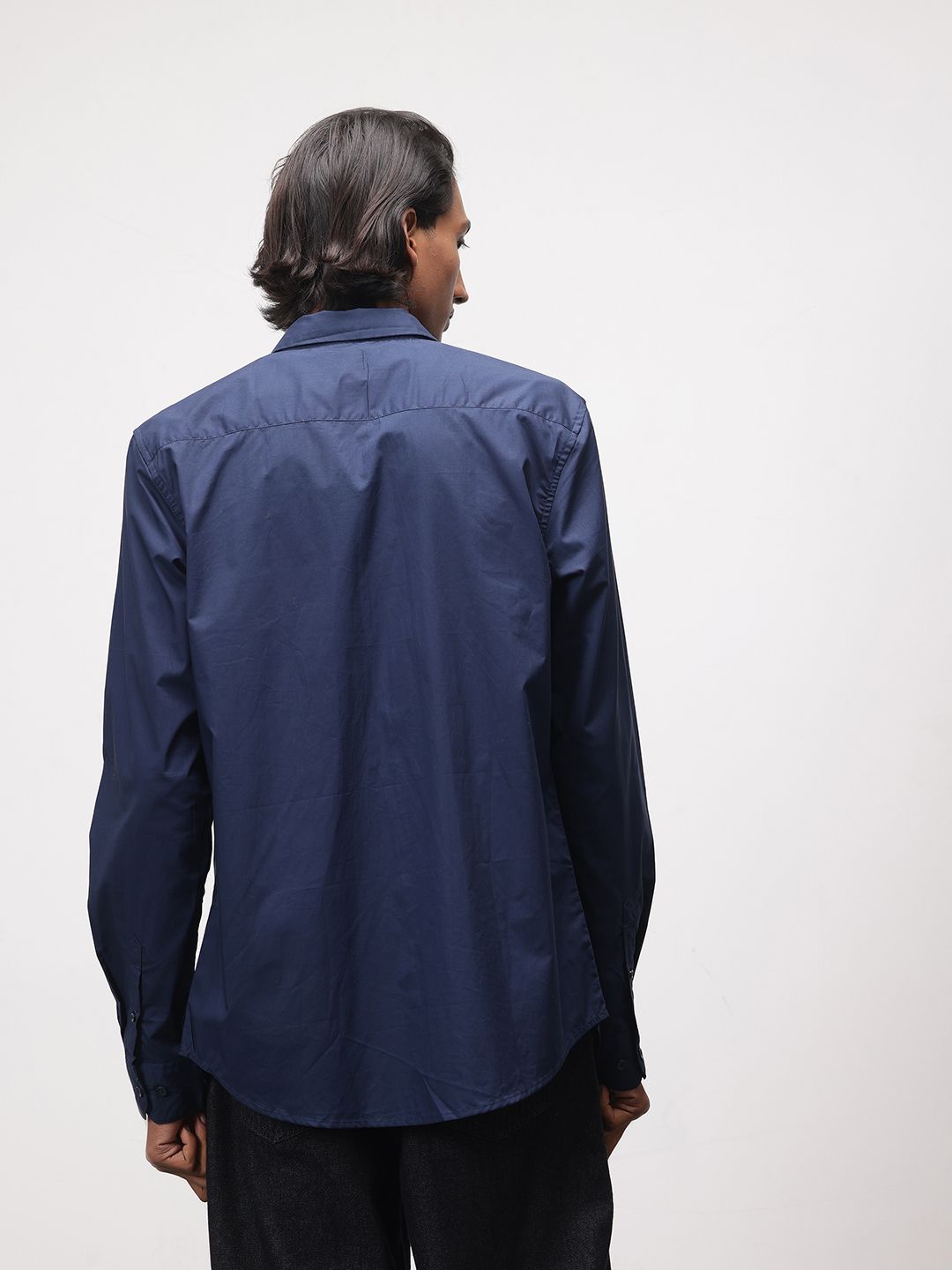 ether Pure Cotton Longline Casual Shirt