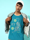 DILLINGER Men Pure Cotton Typography Printed Longline Oversized Sleeveless T-shirt