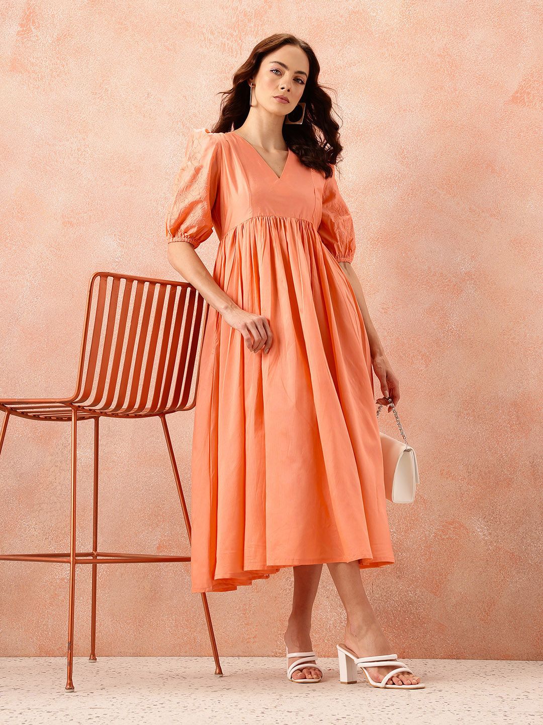 all about you Empire Midi Ethnic Dress